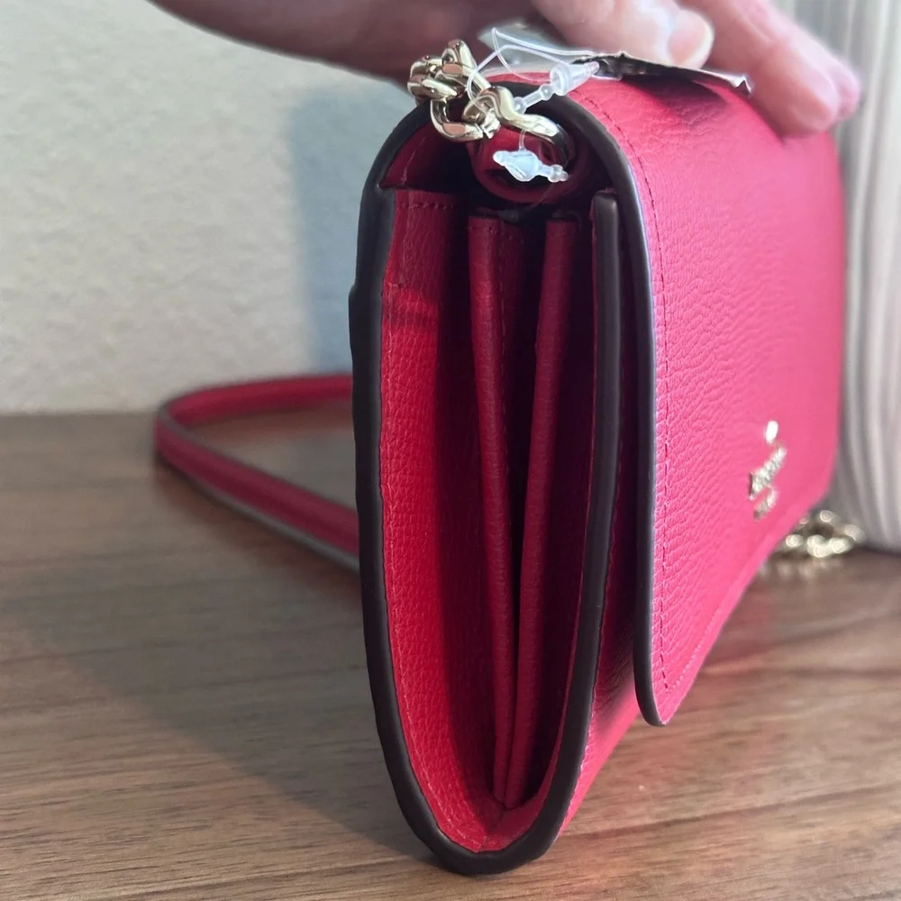 NWT - Kate Spade Convertible Candied Cherry Darcy Chain Wallet Crossbody - Picture 9 of 14
